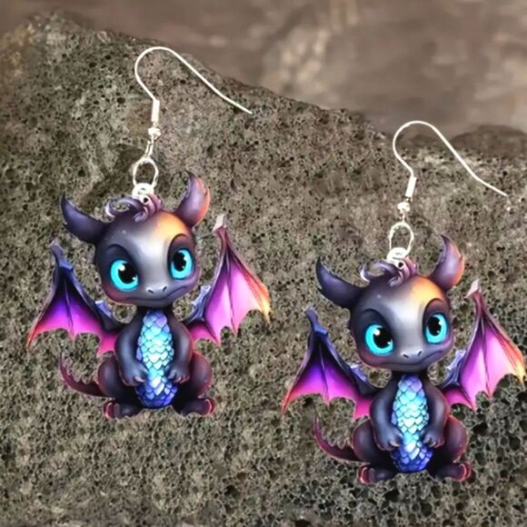 Hand crafted dangle earrings - Picture 1 of 5